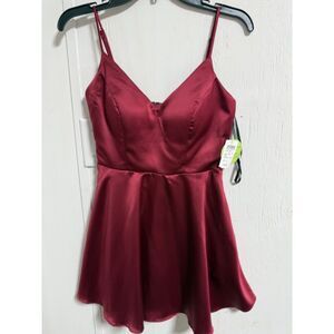 Windsor Mini Formal Satin Fit and Flare Dress Size Small NWT